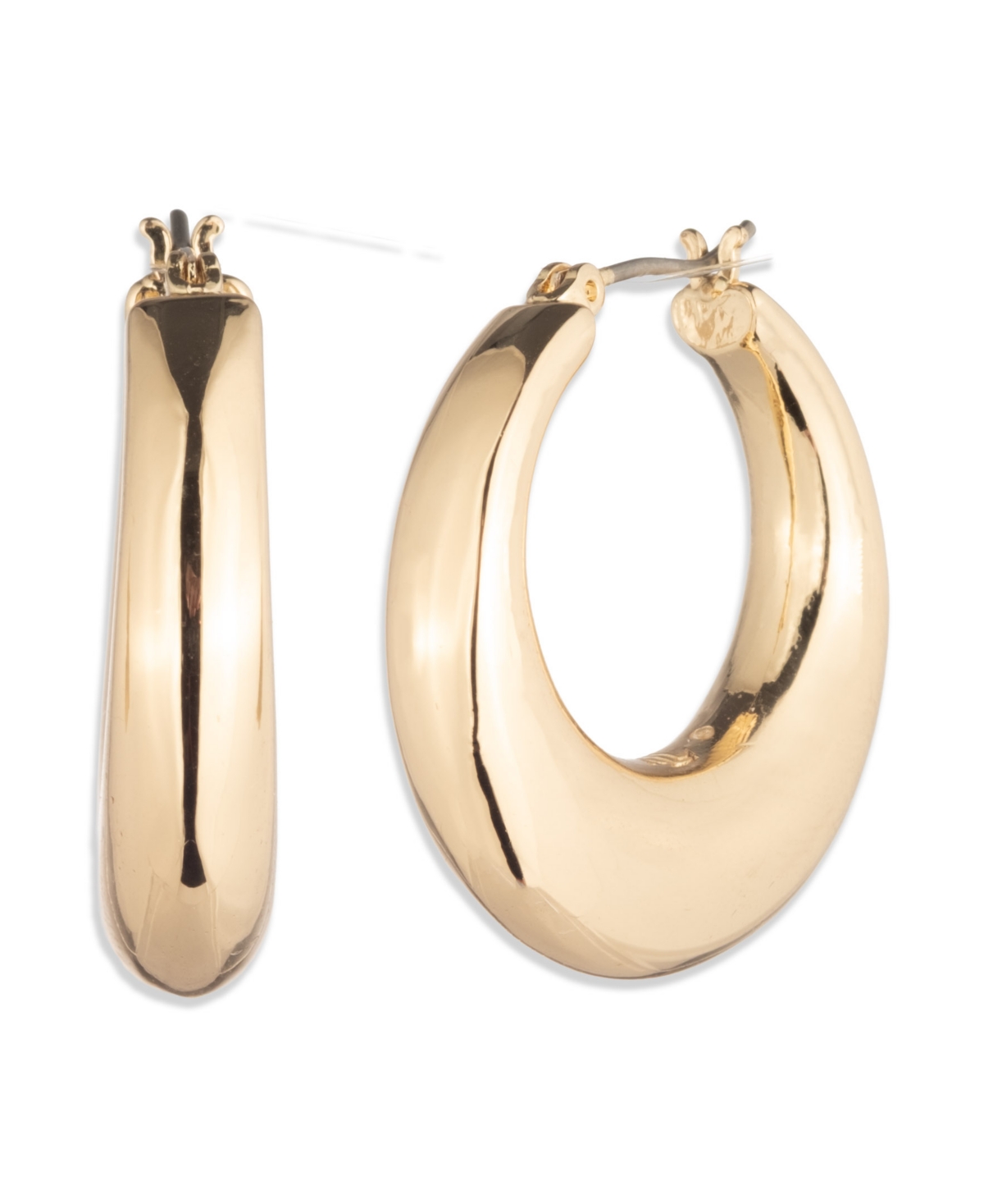 Ralph Lauren Gold-tone Sculptural Hoop Earrings