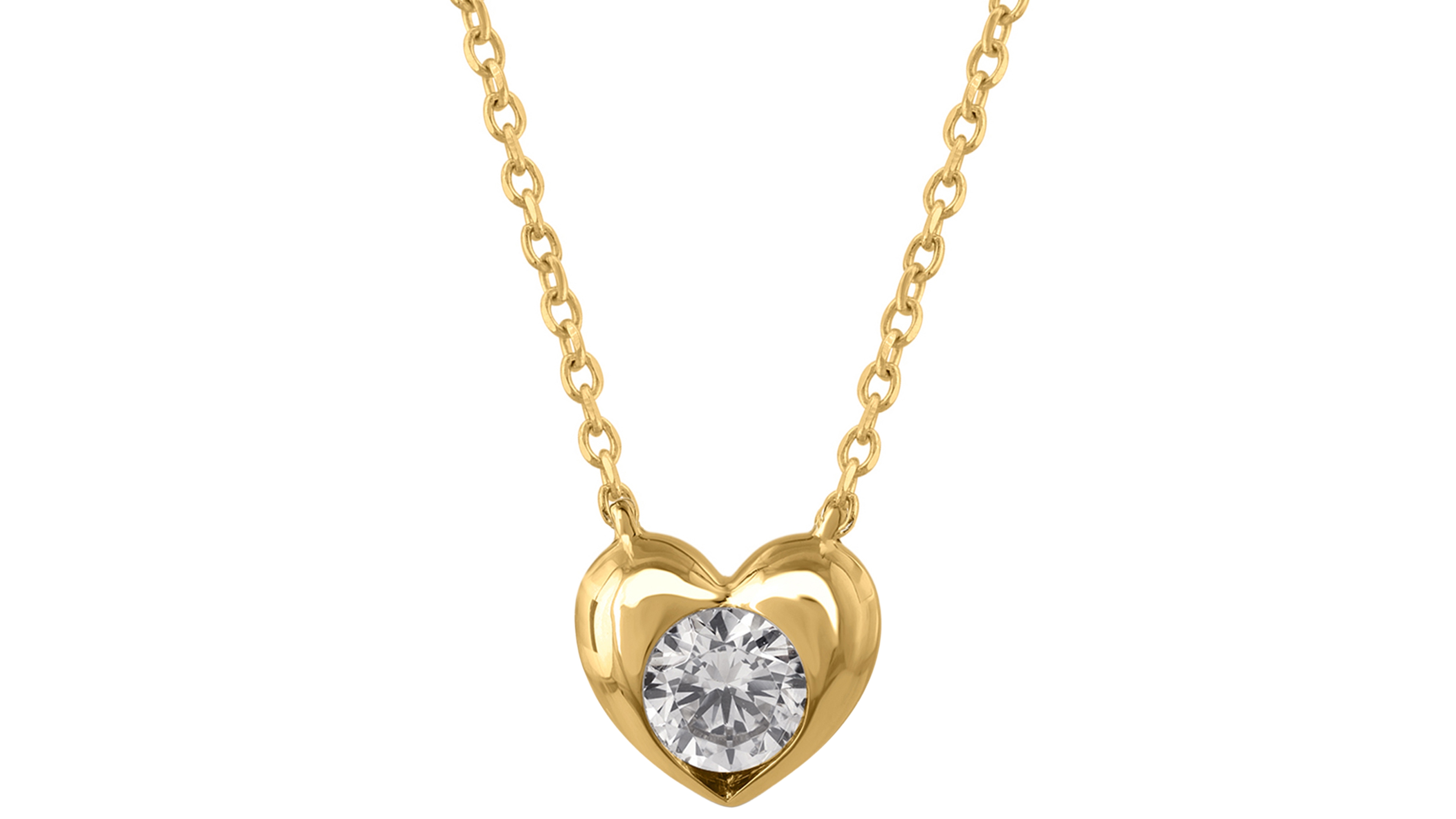 Macy's Diamond Pendant Necklace (1/4 ct. t.w.) in 14K Yellow Gold