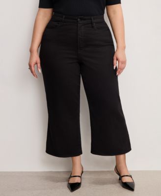 Women's Cropped Palazzo Jeans
