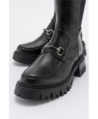 Chapel Buckle Stretch Boot (Women