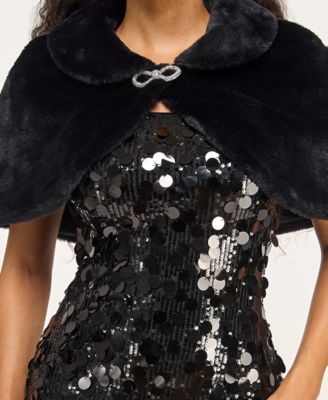 Juniors' Peter Pan Collar Shrug Jacket