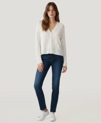 Soft by Women's Cashmere Pointelle Cardigan Sweater