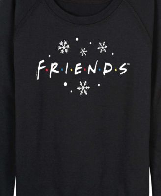 Plus Size Friends Christmas Logo French Terry Long Sleeve T-Shirt