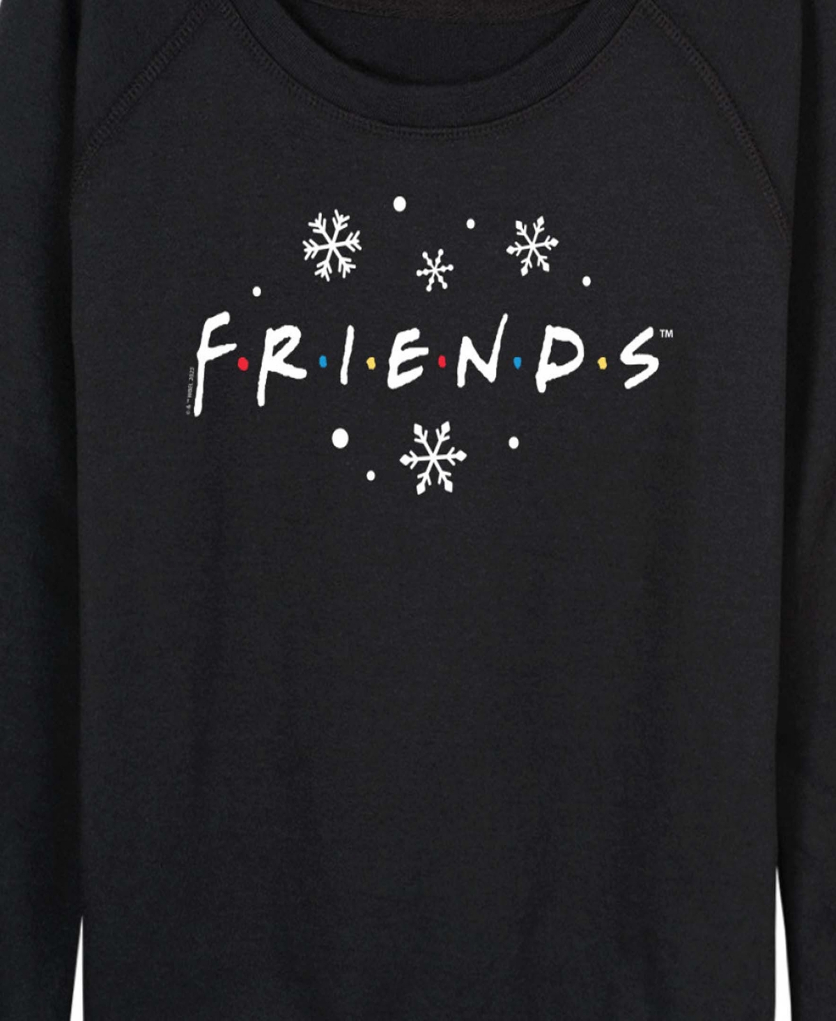 Hybrid Apparel Friends Christmas Logo Women's French Terry Long Sleeve Shirt