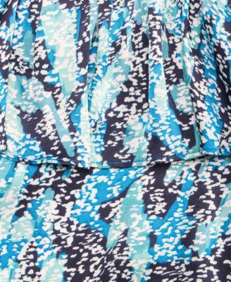 Women's Printed Cold-Shoulder Top, Macy's Exclusive