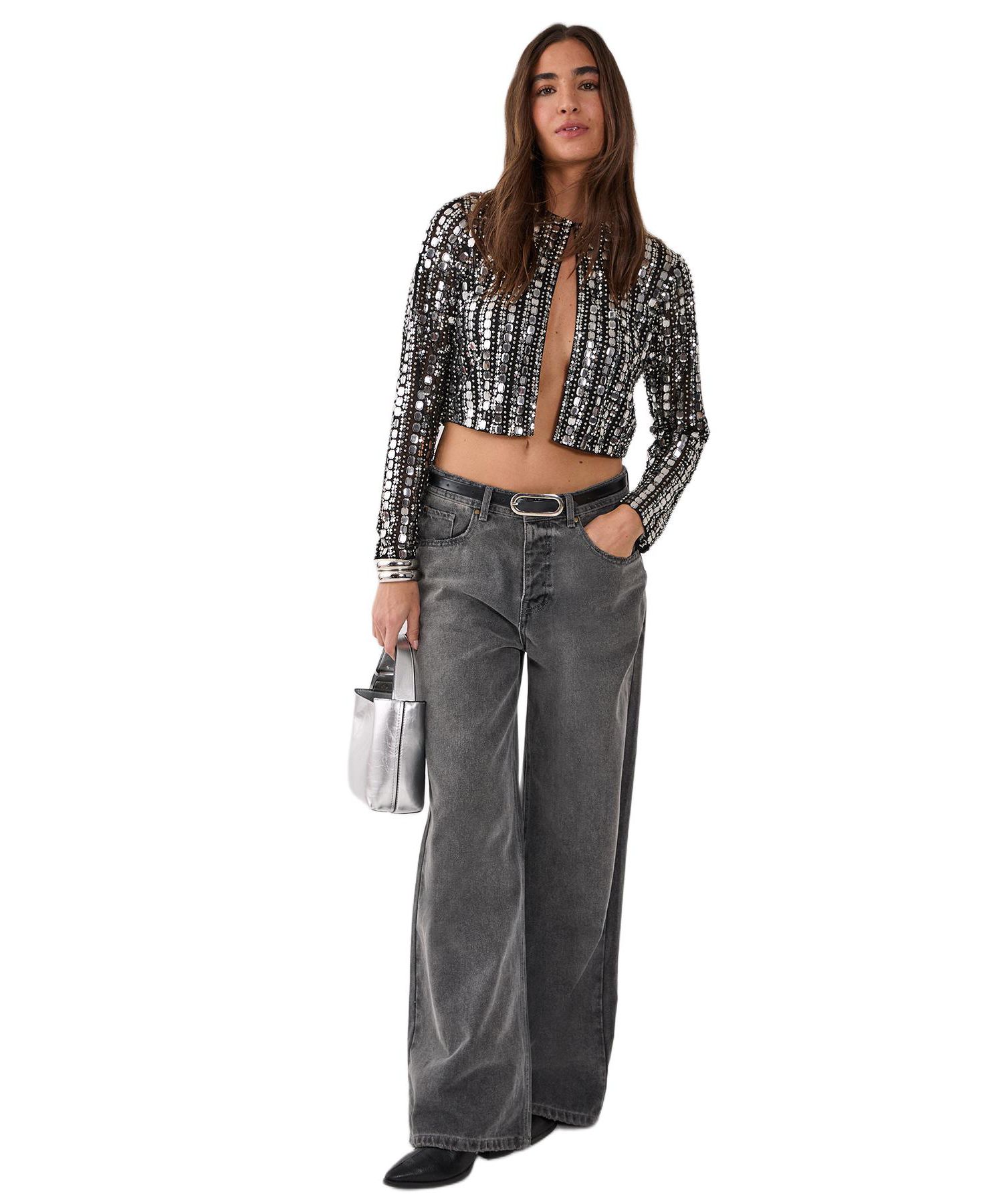 Women's Beaded Long Sleeve Jacket