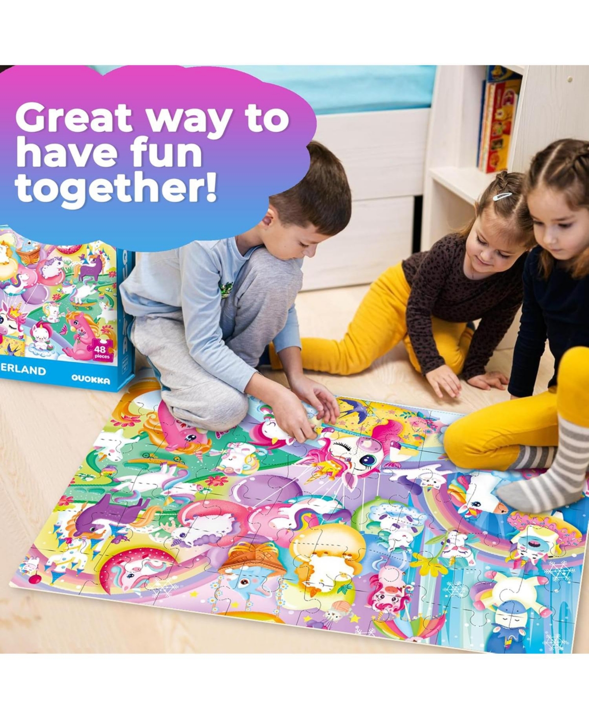 Quokka 2x3 Ft Giant Floor Puzzles for Kids 4-6