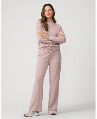 Women's Mockneck Modal Top & Wide Leg Pant