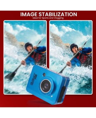 Sound Around Gear Pro Sports Action Camera 1080P Mini Camcorder 12MP 2.4" Touch Screen Waterproof Case with Wireless Remote Control
