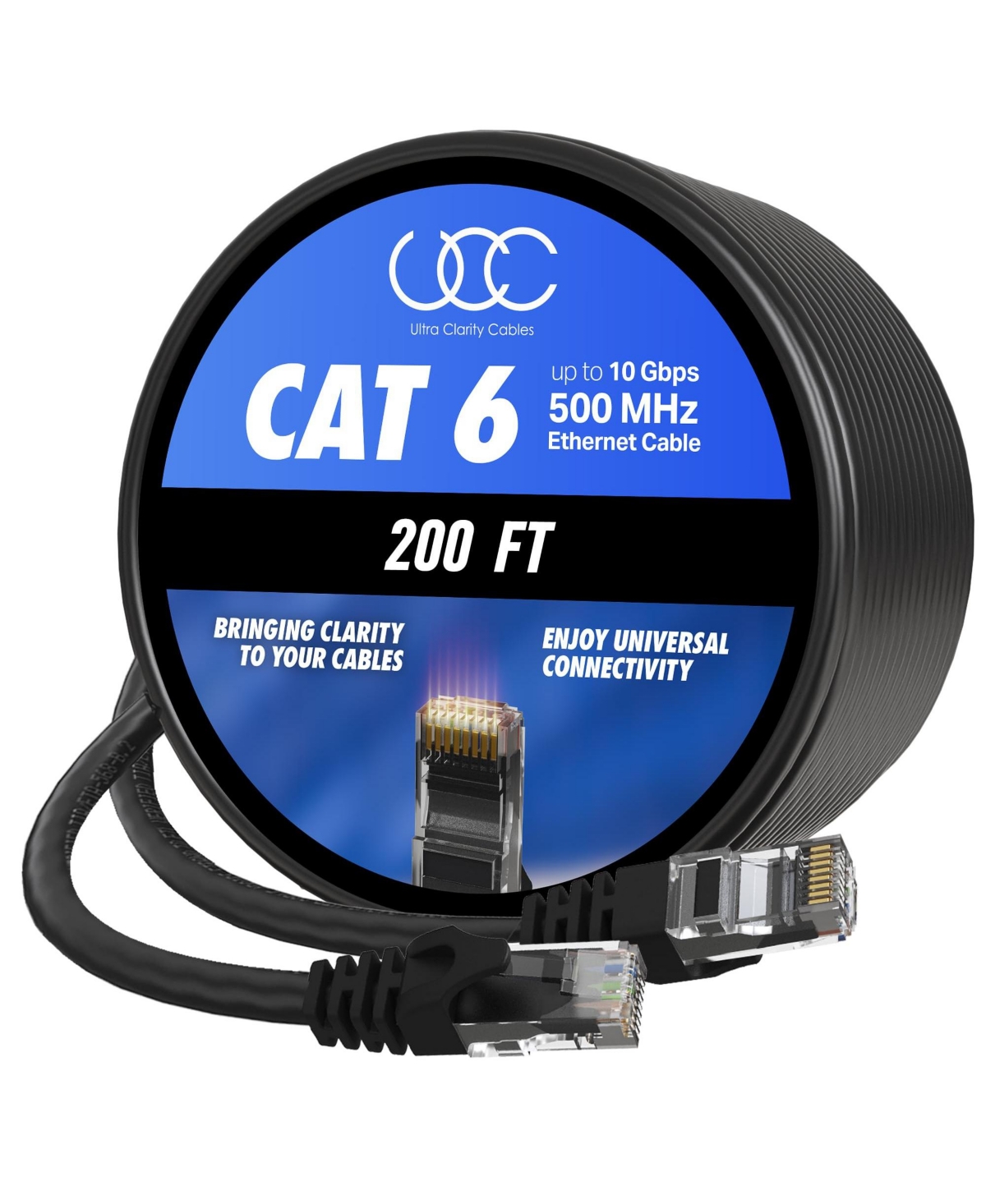 Ultra Clarity Cables Ethernet Cable Cat 6 High Speed Lan Internet for Computer Router Modem Gaming