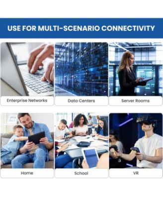 CAT 6 Ethernet Cable 2 Pack High Speed Internet Network Patch LAN Cable for Router Modem PS4 PS5