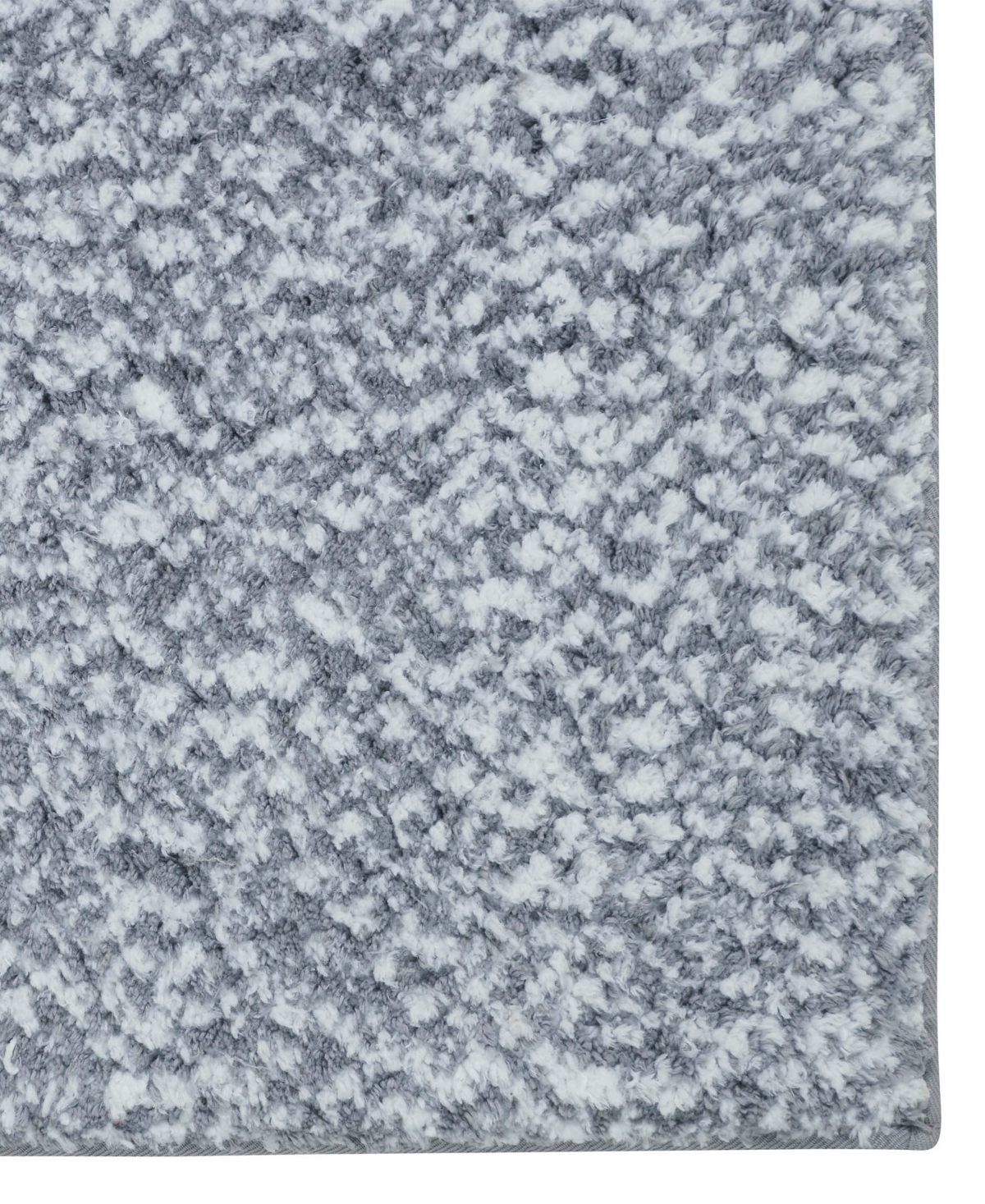 Vcny Home Heathered Memory Foam Bath Rug, 20" X 32" In Gray
