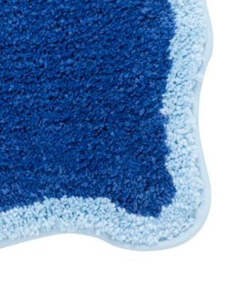 Scalloped Tufted Bath Rug, 18" x 27"