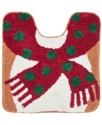 Reindeer Holiday Bath Rug Set, 2 Count