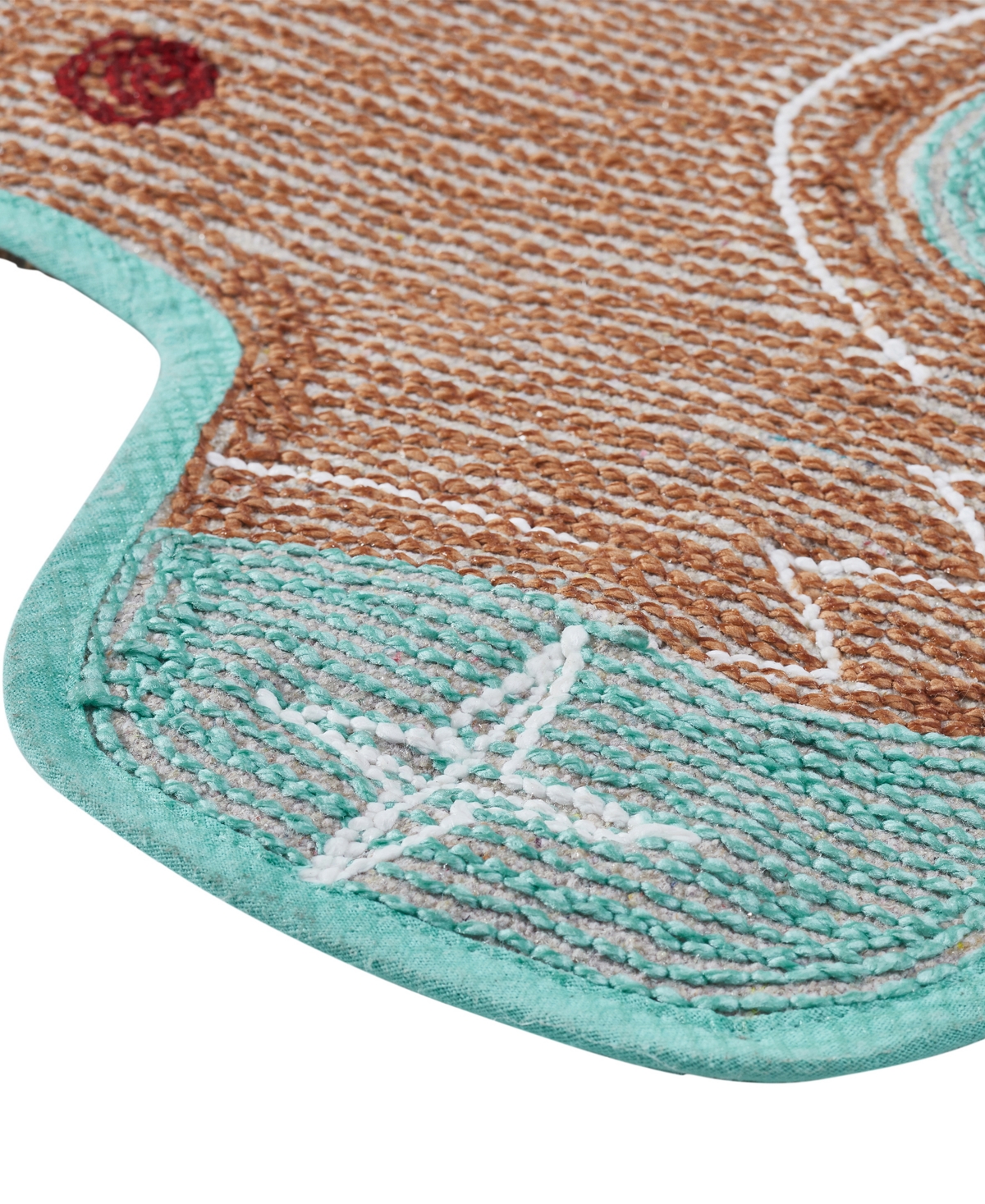 Vcny Home Gingerbread Man Holiday Bath Rug Set, 2 Count In Multi