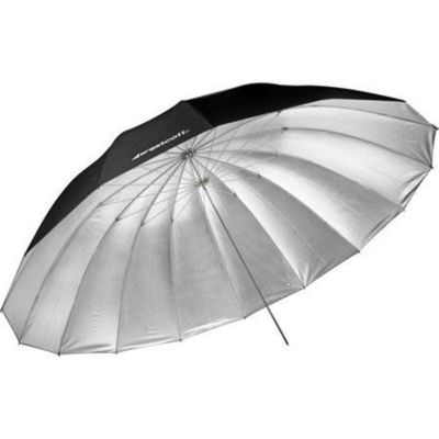 7' Parabolic Three Umbrella Kit, Includes 1 White Diffusion, 1 Silver and 1 White/Black