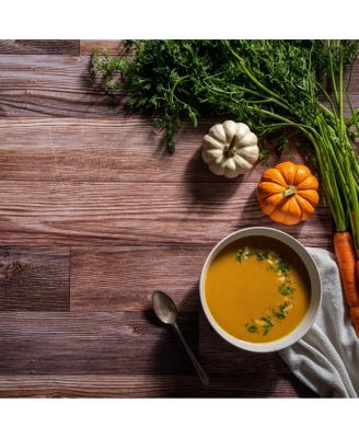 Duo Board - 24x24" Double Sided Surface Board, Whitewash/Hickory Planks