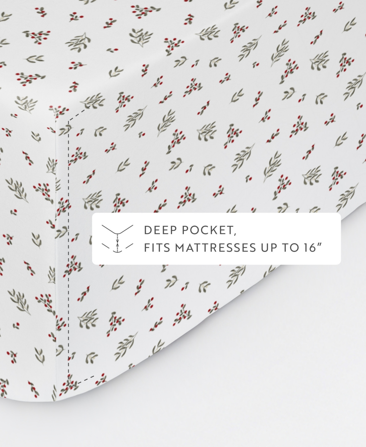 Ienjoy Home Holiday Pattern 3-pc. Sheet Set, Twin In White
