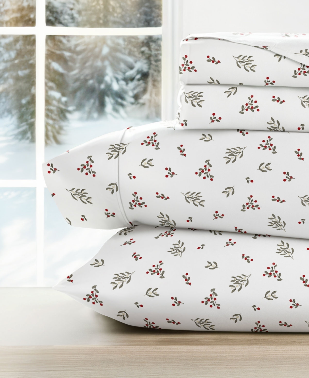 Ienjoy Home Holiday Pattern 4-pc. Sheet Set, Queen