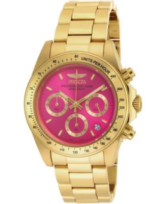 Women's 18255 Speedway Quartz Chronograph Hot Pink Dial Watch