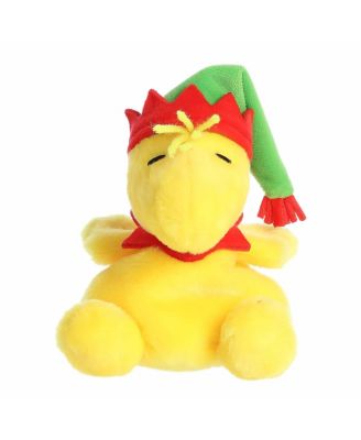 Mini Elf Woodstock Palm Pals Peanuts Festive Plush Toy Yellow 5"