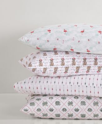 Tommy Bahama Printed Holiday 200-Thread Count Cotton 4-Pc. Sheet Set, King