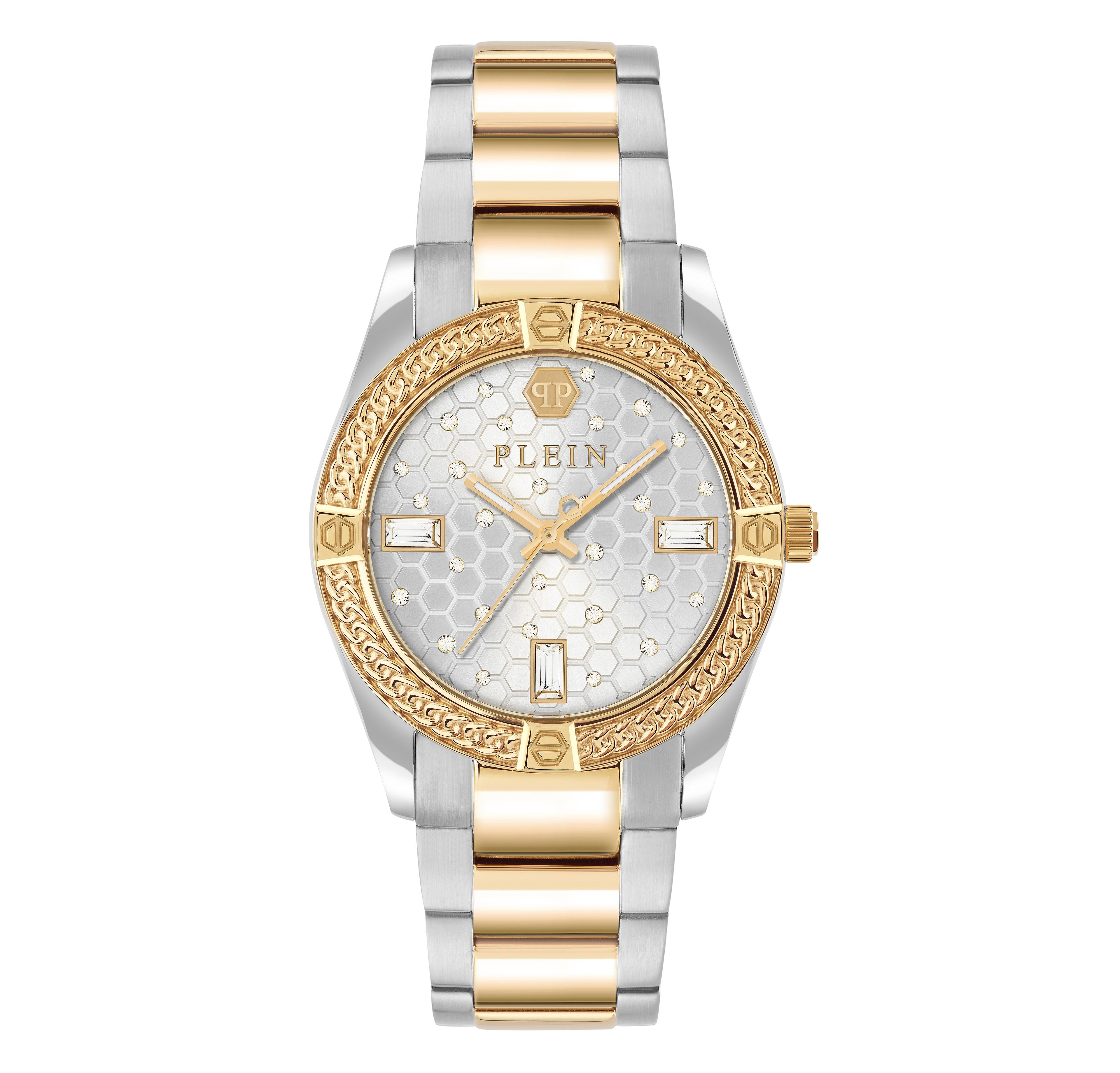 Philipp Plein Women's Two Tone Stainless Steel Watch, 36mm