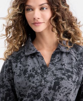 Women's Johnny Collar Top, Macy's Exclusive