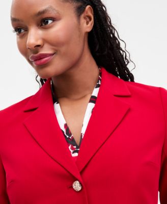 Women's Julia Stretch Crepe Patch-Pocket Blazer, Regular & Petite