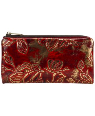 Prassa Bark Leaves Textured Wallet