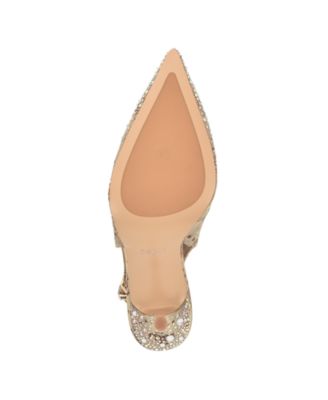 Women's Princessa Quattro G Embellished Slingback Stiletto Pumps