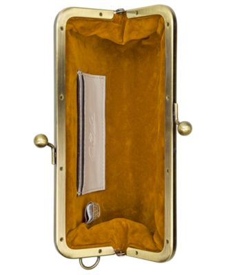 Renna Bark Leaves Wristlet