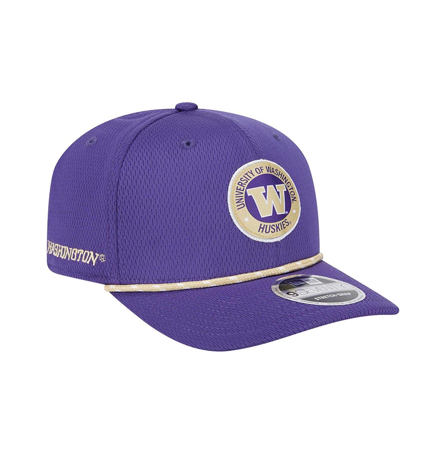 Мужской головной убор New Era Purple Washington Huskies Coolera 9SEVENTY Rope Stretch-Snap Hat — фото 1