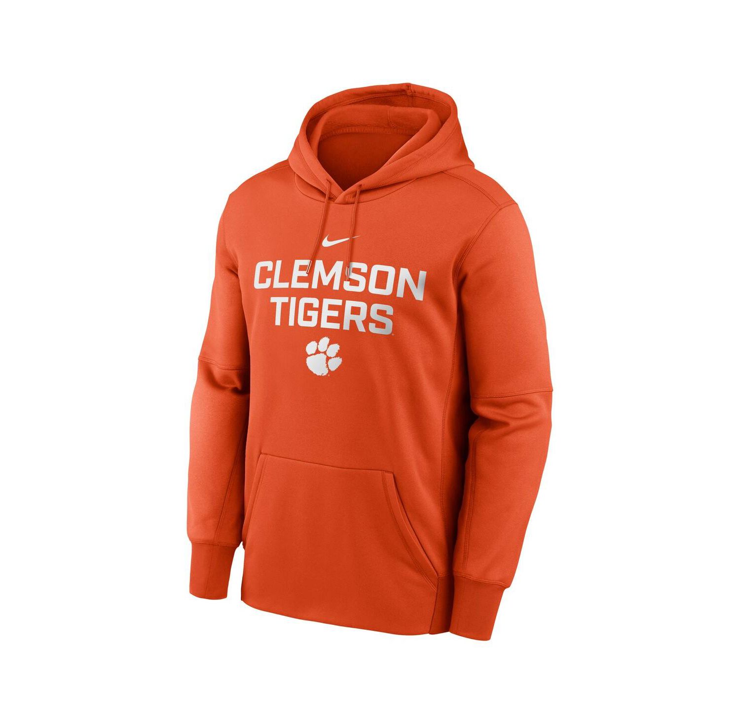Men's Orange Clemson Tigers Team Stacked Performance Pullover Hoodie