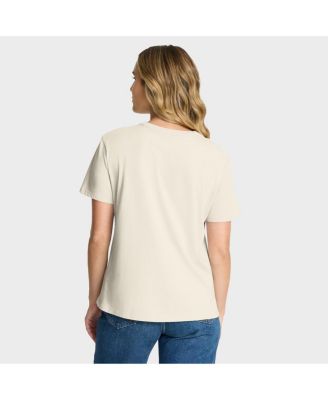 Women's Cream Philadelphia Eagles Dove Legacy T-Shirt