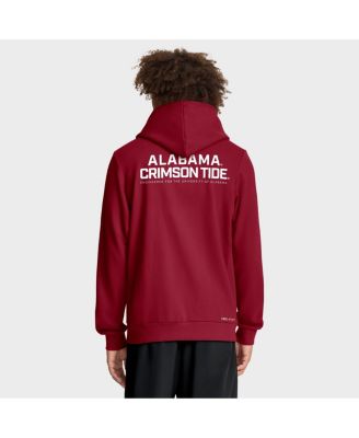 Men's Crimson Alabama Crimson Tide 2025 Sideline Standard Issue Dri-FIT Full-Zip Hoodie