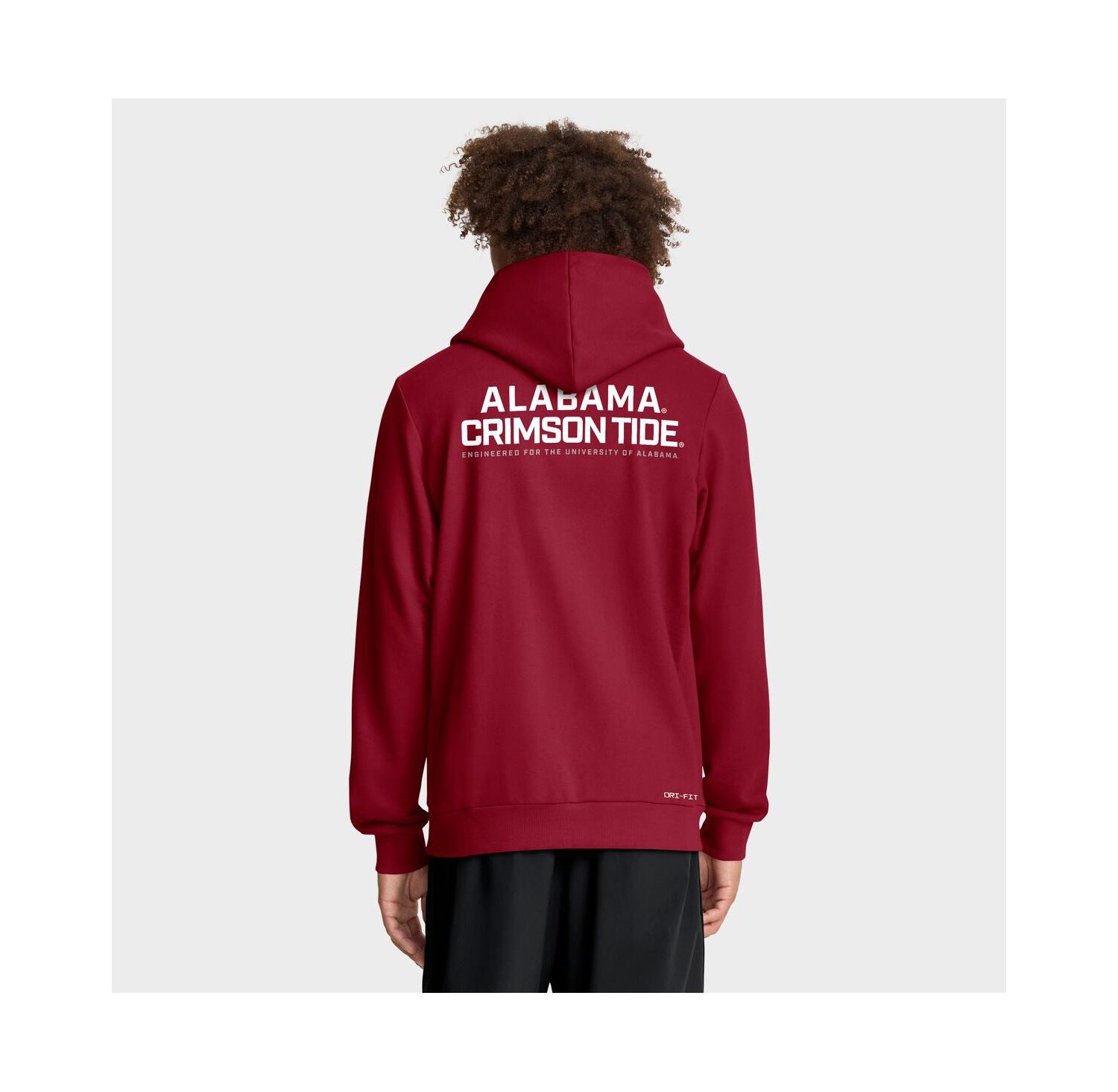 Men's Crimson Alabama Crimson Tide 2025 Sideline Standard Issue Dri-FIT Full-Zip Hoodie