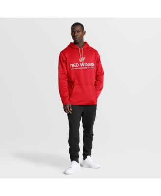 Men's Red Detroit Red Wings Authentic Pro Centennial Rink Hoodie