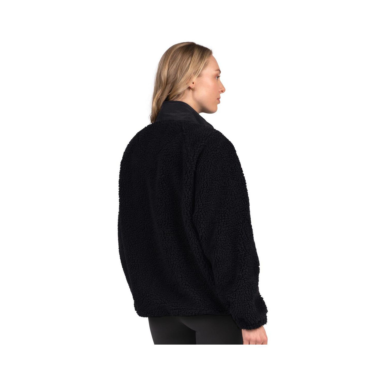 Women's Black Philadelphia Eagles On the Ball Sherpa Jacket