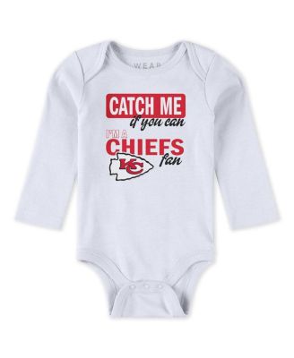 Baby Boys and Girls Newborn 3-Piece Kansas City Chiefs Turn Me Around Bodysuits and Pant Set
