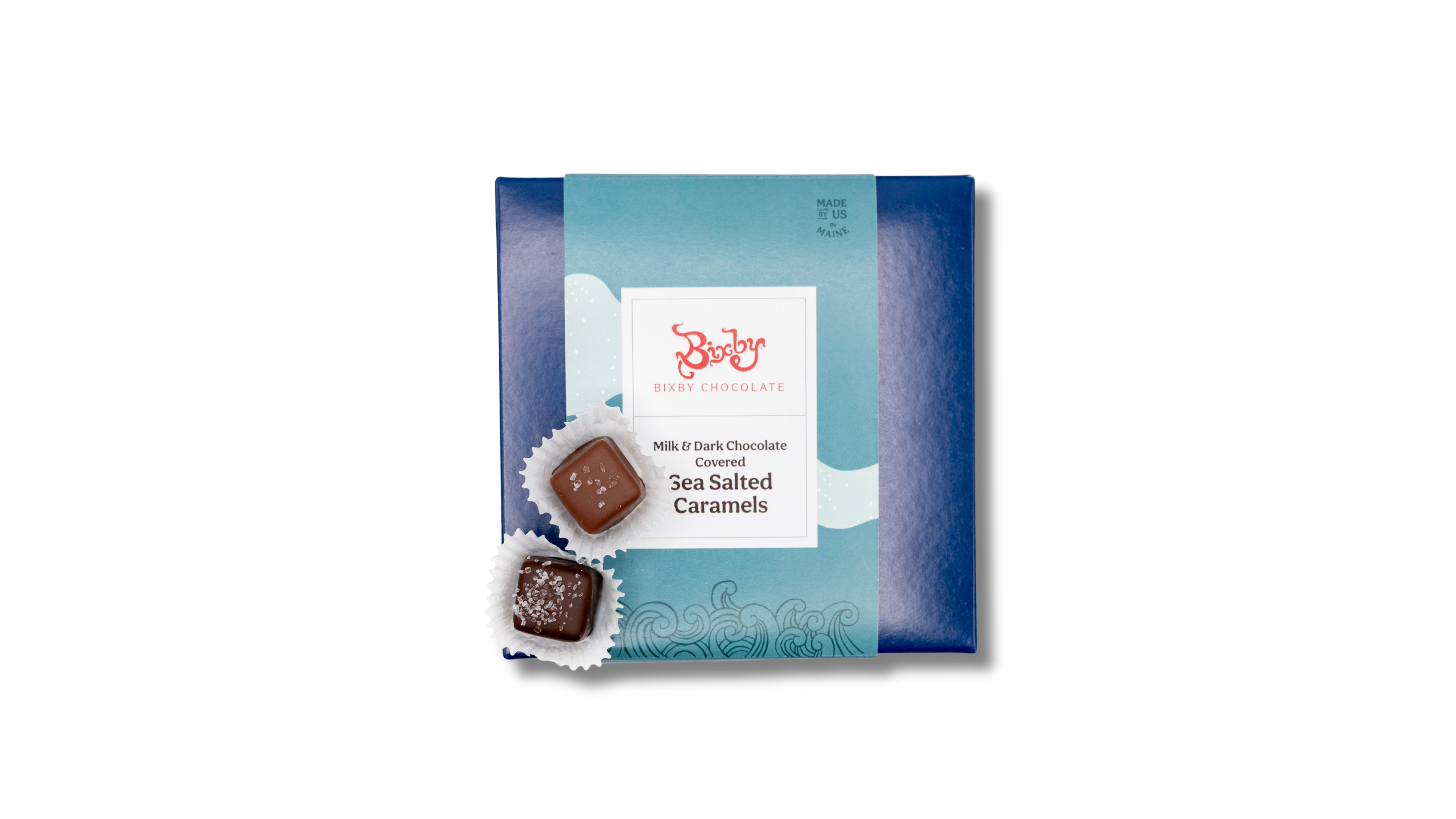 Bixby Chocolate Sea Salted Caramel Gift Box Dark Chocolate, 18 Pieces