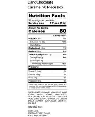 Sea Salted Caramel Gift Box Dark Chocolate, 50 Piece