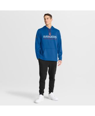 Men's Blue New York Rangers Authentic Pro Rink Centennial Hoodie