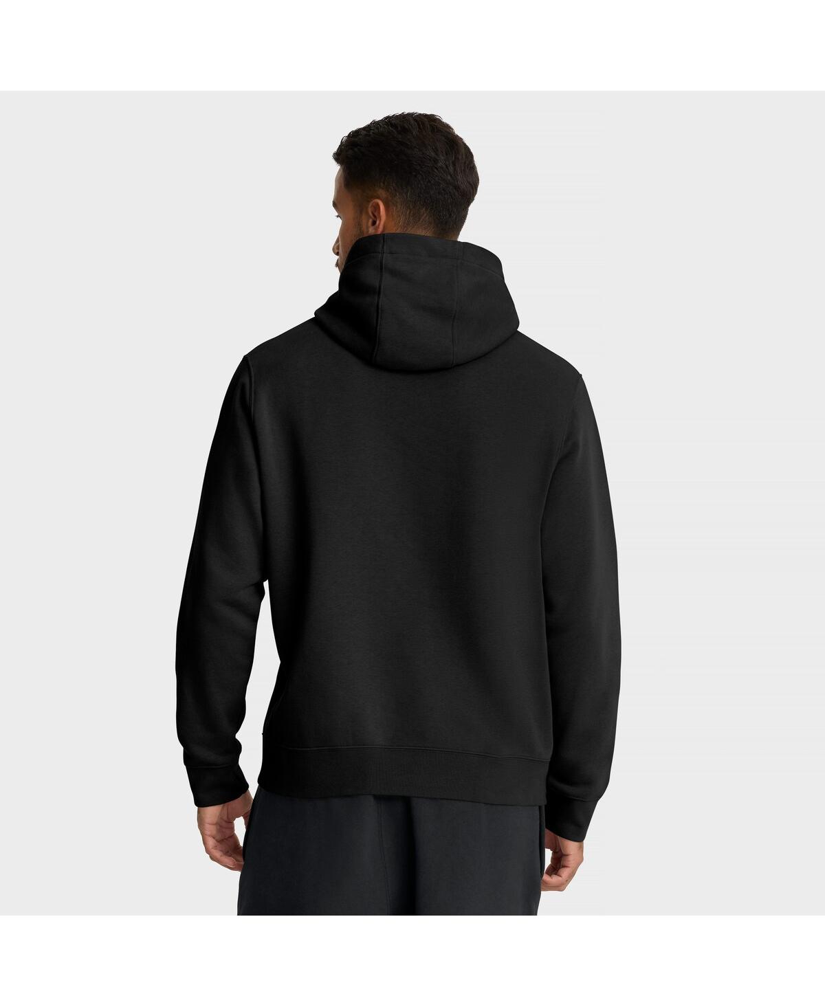 Nike Men's Black West Virginia Mountaineers Built On Bravery Club Fleece Hoodie In Black