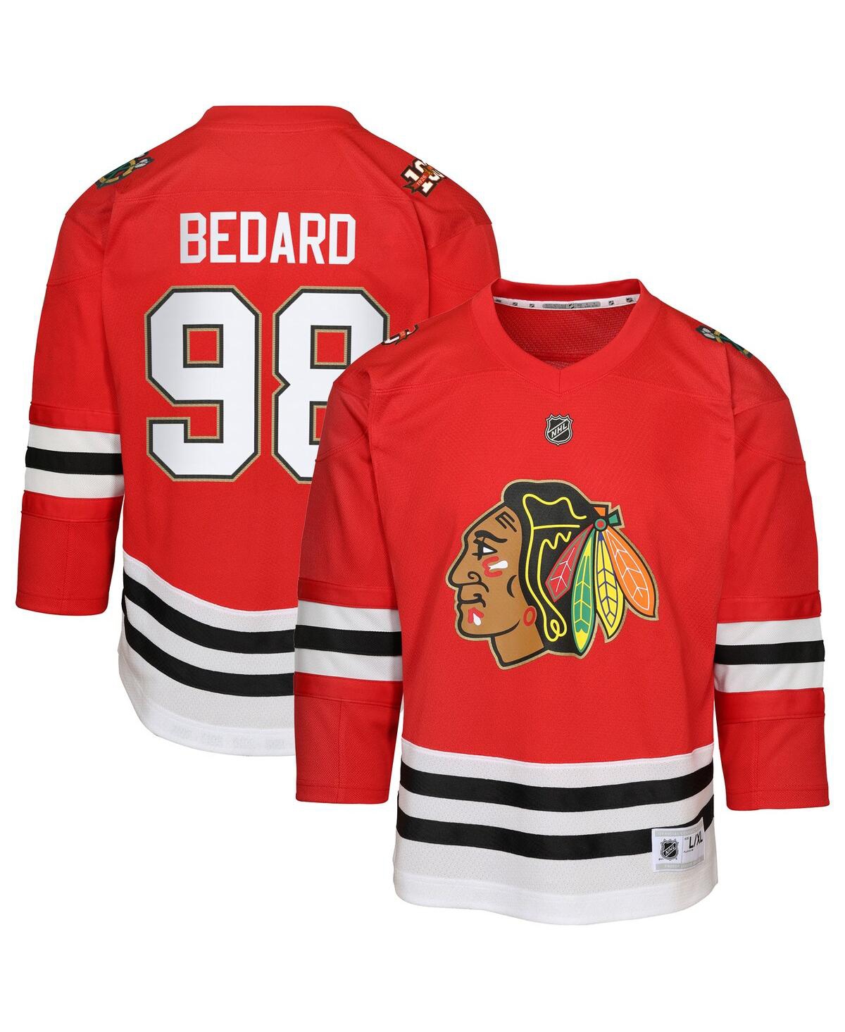 Outerstuff Toddler Connor Bedard Red Chicago Blackhawks Centennial Replica Player Jersey