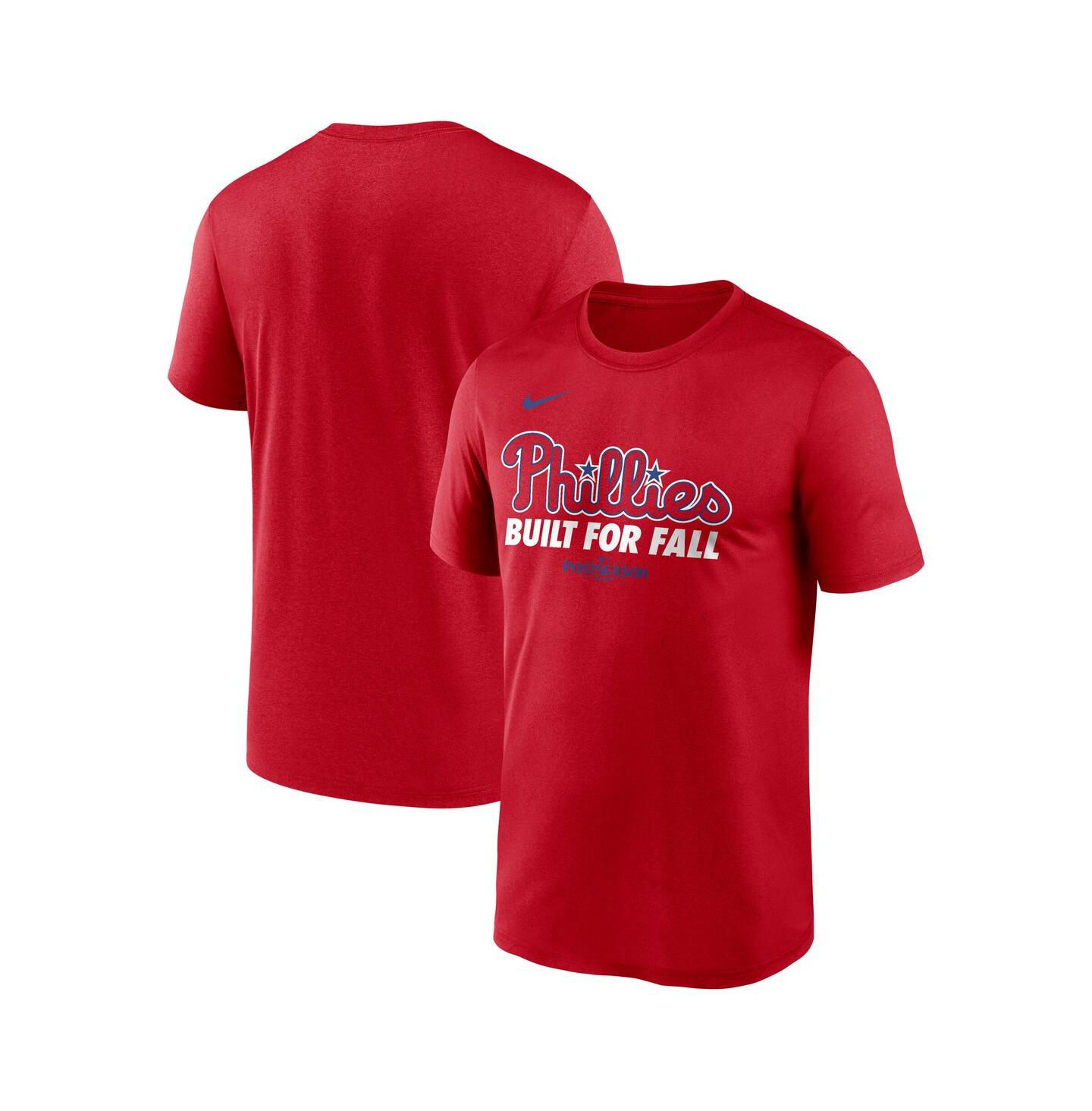 Мужская футболка Nike Red Philadelphia Phillies 2025 MLB Postseason Authentic Collection Legend Dri-FIT — фото 1