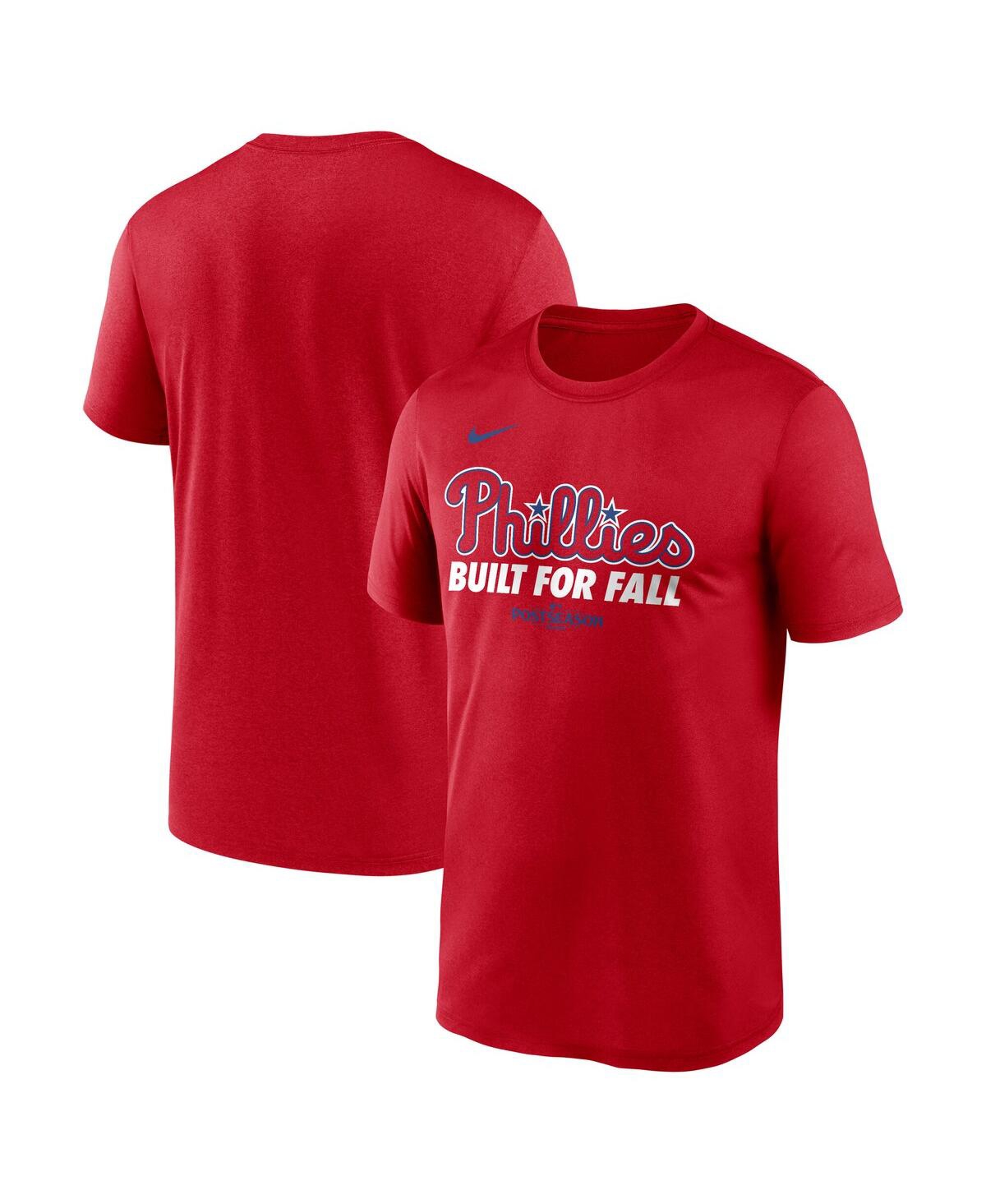 Nike Men's Red Philadelphia Phillies 2025 Mlb Postseason Authentic Collection Legend Dri-fit T-shirt In Red