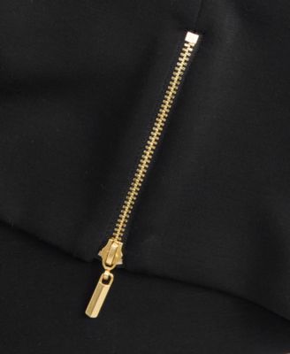 Petite Mock-Neck Zip-Front Top, Macy's Exclusive 