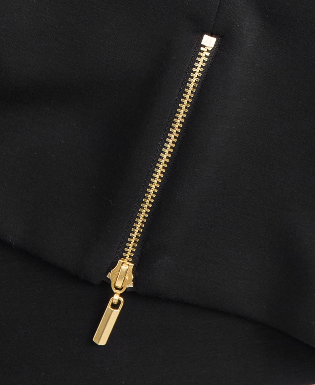 Inc International Concepts Petite Mock-neck Zip-front Top, Macy's Exclusive In Black