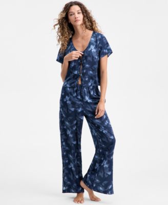 State of Day - Women's 2-Piece Short-Sleeve Top and Pants Pajama Set